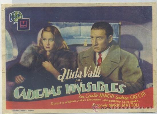 Cine: PROGRAMA DE CINE: CADENAS INVISIBLES PC-2190 - Foto 1