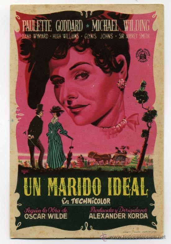 Cine: UN MARIDO IDEAL, con Paulette Goddard.