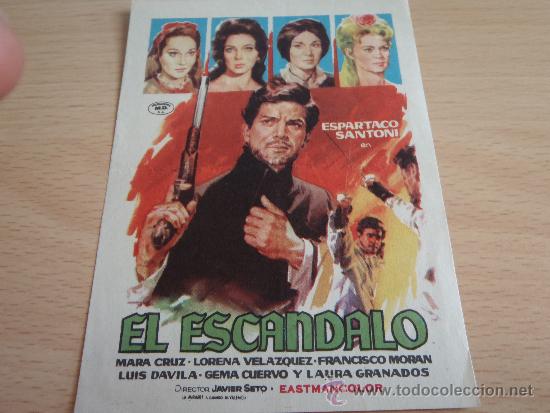 Cine: FOLLETO DE MANO EL ESCANDALO - Foto 1
