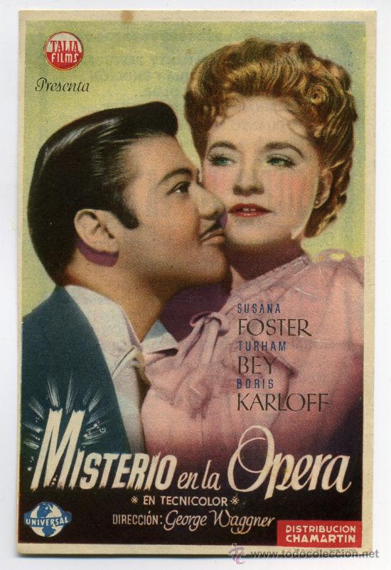 Cine: MISTERIOSO EN LA &Oacute;PERA, con Boris Karloff. - Foto 1
