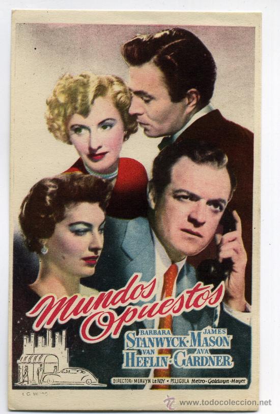 Cine: MUNDOS OPUESTOS, con Ava Gardner.