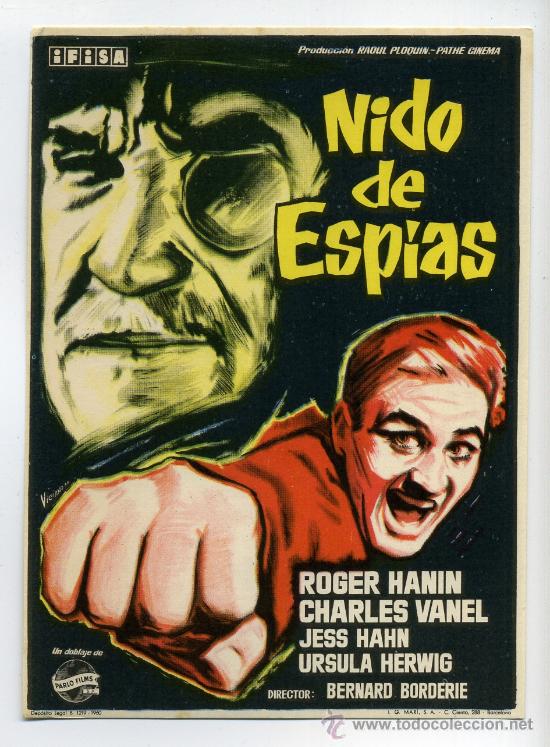 Cine: NIDO DE ESPIAS, con Roger Hanin. - Foto 1