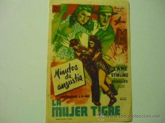 Cine: PROGRAMA PELICULA JORNADAS LA MUJER TIGRE.- MINUTOS DE ANGUSTIA