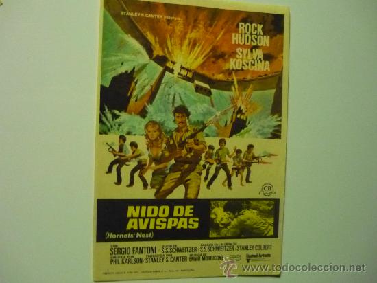 Cine: PROGRAMA NIDO DE AVISPAS .- ROCK HUDSON - Foto 1