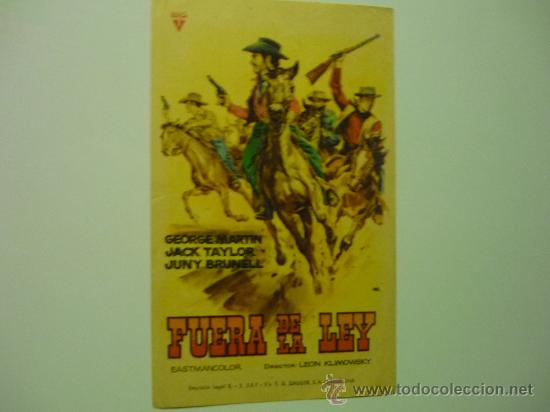 Cine: PROGRAMA FUERA DE LA LAY -GEORGE MARTIN - Foto 1
