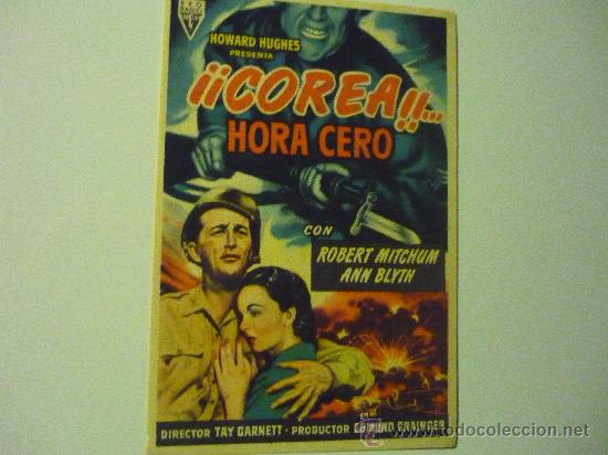 Cine: PROGRAMA COREA&iexcl;&iexcl; HORA CERO - ROBERT MITCHUM publicidad - Foto 1