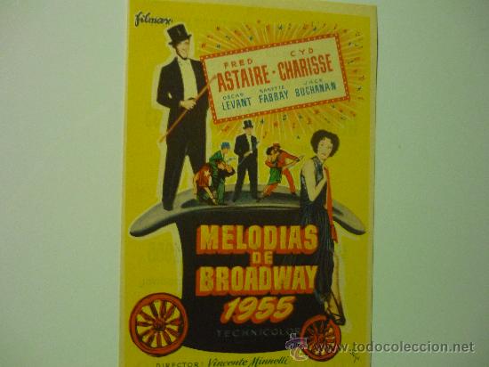 Cine: PROGRAMA MELODIAS DE BROADWAY--FRED ASTAIRE publicidad - Foto 1