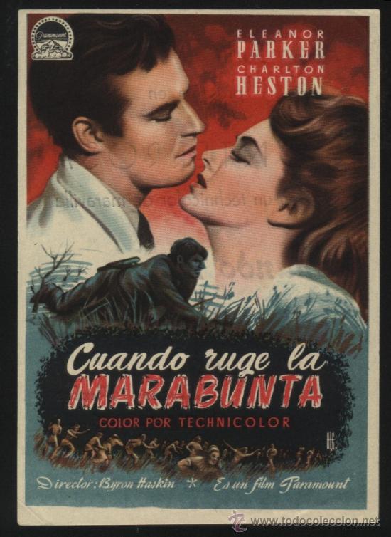 Cine: P-1161- CUANDO RUGE LA MARABUNTA (The Naked Jungle) (CINE MONTERROSA) Charlton Heston