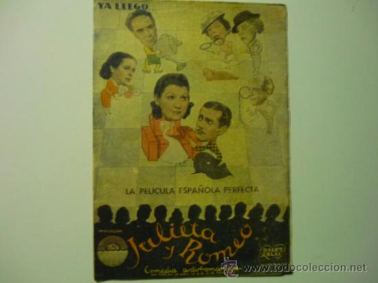 Cine: PROGRAMA DOBLE JULIETA Y ROMEO .- ENRIQUE GUITART - Foto 1
