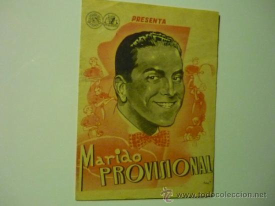 Cine: PROGRAMA DOBLE MARIDO PROVISIONAL .-ROBERTO REY .-MARIA MERCADER - Foto 1