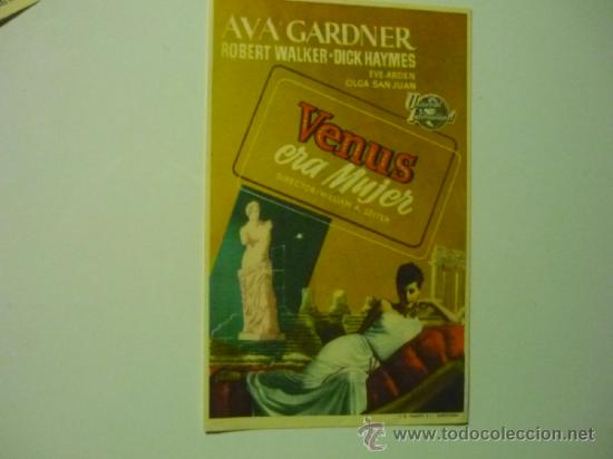 Cine: PROGRAMA VENUS ERA MUJER - AVA GARDNER - Foto 1