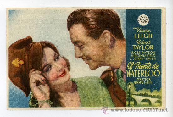 Cine: EL PUENTE DE WATERLOO, con Robert Taylor. - Foto 1