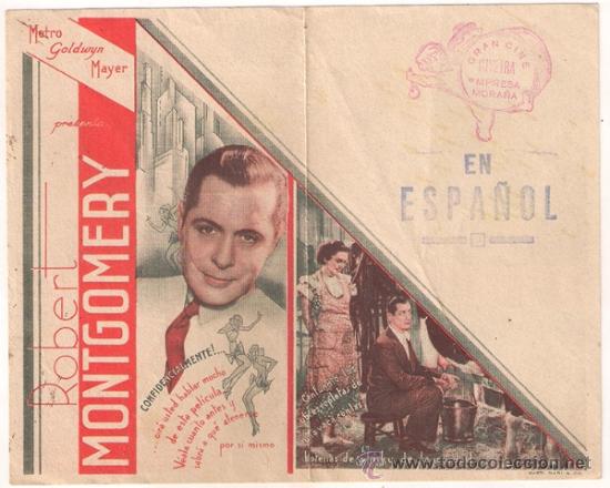 Cine: PTCC 427 EL REFUGIO PROGRAMA DOBLE MGM MAUREEN OSULLIVAN ROBERT MONTGOMERY - Foto 1