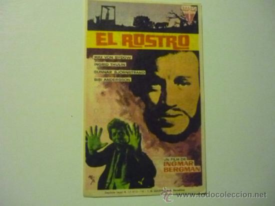 Cine: programa el rostro .- ingmar bergman PUBLICIDAD - Foto 1