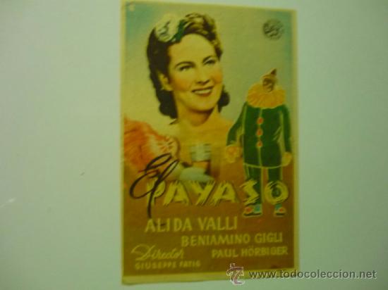 Cine: programa el payaso .-alida valli PUBLICIDAD - Foto 1