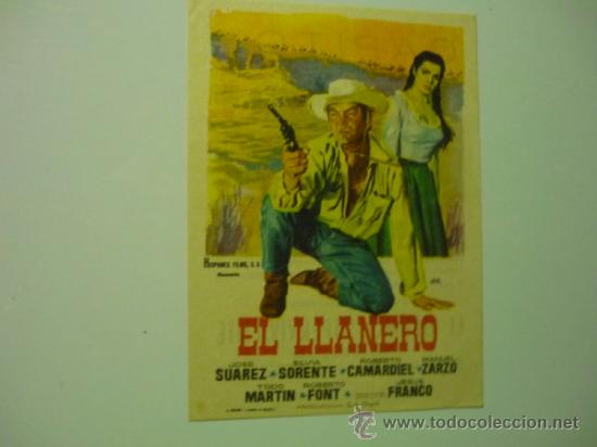 Cine: programa el llanero .- jose suarez -publicidad capitol- alicante - Foto 1