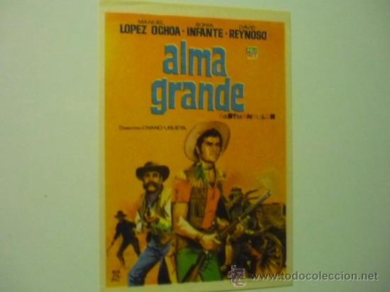 Cine: PROGRAMA ALMA GRANDE .-SONIA INFANTE - Foto 1