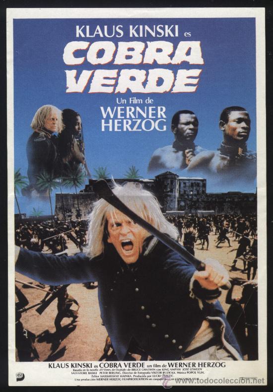 Cine: Q-01296- COBRA VERDE (Klaus Kinski - Peter Berling - Jos&eacute; Lewgoy - King Ampaw)