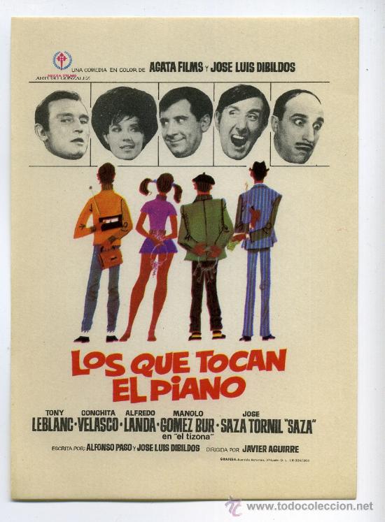 Cine: LOS QUE TOCAN EL PIANO, con Tony Leblanc. - Foto 1