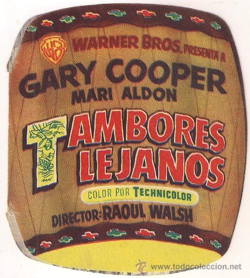 Cine: PTCC 416 TAMBORES LEJANOS PROGRAMA DOBLE TROQUELADO WARNER GARY COOPER - Foto 1