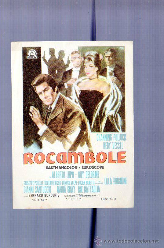 Cine: PROGRAMA DE CINE. SIN PUBLICIDAD. ROCAMBOLE. KARMAT, VELASCO. - Foto 1
