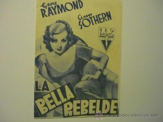 Cine: programa doble la bella rebelde - gene raymond - Foto 1
