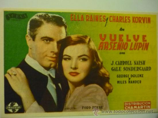 Cine: programa vuelve arsenio lupin .- ella raines - - Foto 1