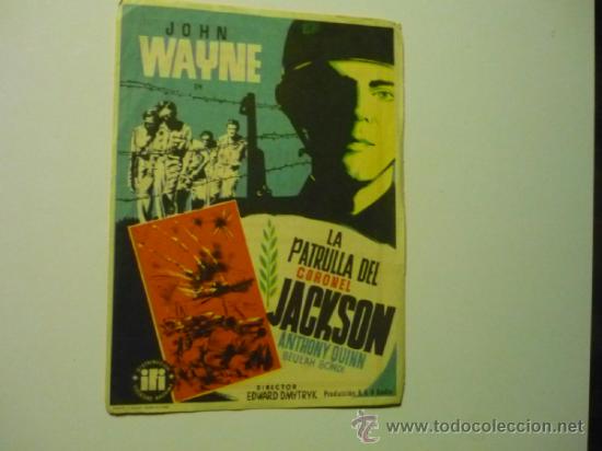 Cine: PROGRAMA LA PATRULLA DEL CORONEL JACKSON .-JOHN WAYNE - Foto 1