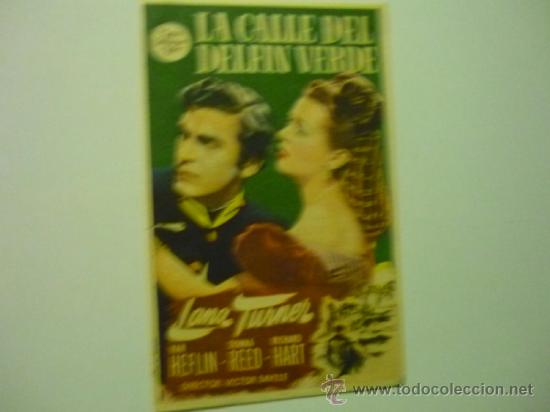 Cine: PROGRAMA LA CALLE DEL DELFIN VERDE-cine sarreal