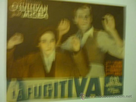 Cine: PROGRAMA DOBLE LA FUGITIVA .- JOEL MAC CREA .- M.SULLIVAN - Foto 1