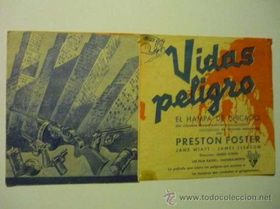 Cine: PROGRAMA DOBLE VIDAS EN PELIGRO -PRESTON FOSTER - Foto 1