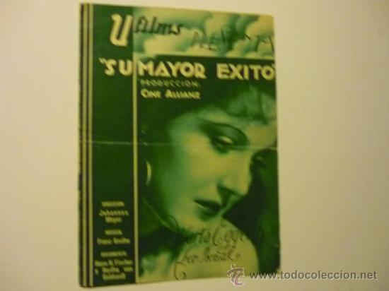Cine: PROGRAMA DOBLE SU MAYOR EXITO .-MARTA EGGERTH-PUBLICIDAD - Foto 1