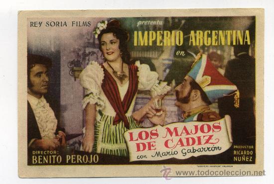 Cine: LOS MAJOS DE CADIZ, con Imperio Argentina. - Foto 1