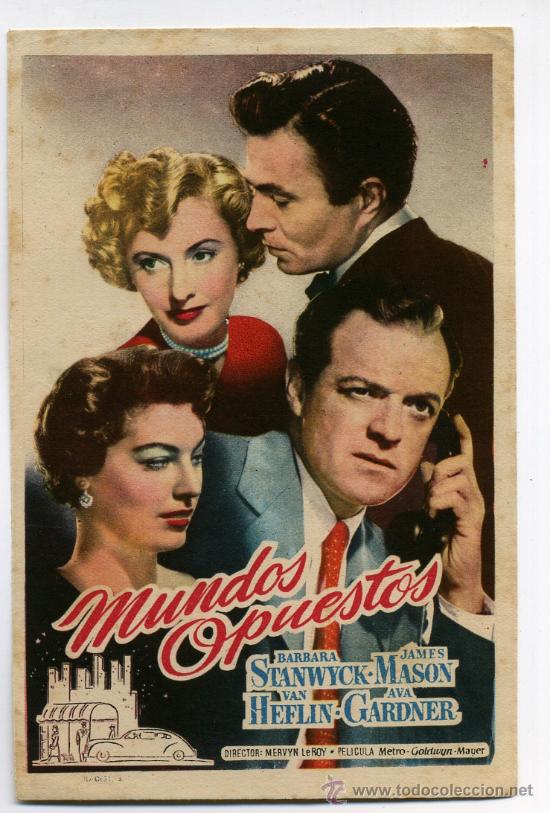 Cine: MUNDOS OPUESTOS, con Ava Gardner.