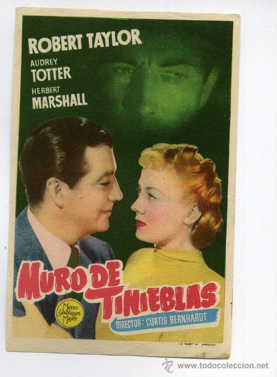 Cine: MURO DE TINIEBLAS, con Robert Taylor. - Foto 1