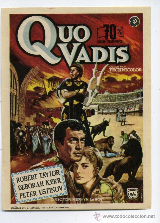 Cine: QUO VADIS, con Robert Taylor. - Foto 1