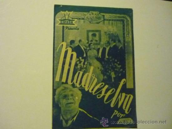 Cine: PROGRAMA DOBLE MADRESELVA.- LIBERTAD LAMARQUE publicidad - Foto 1