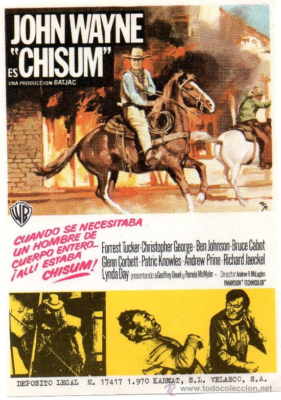 Cine: Chisum (Andrew V. McLaglen) 1970 John Wayne - Foto 1
