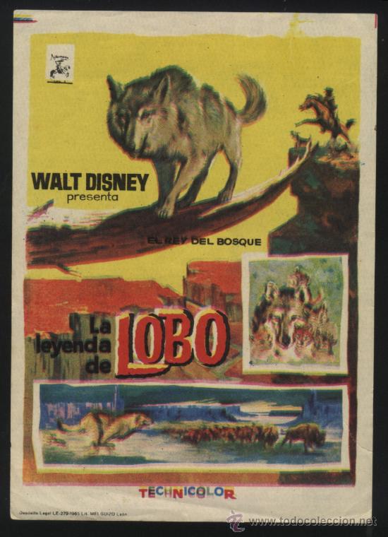 Cine: Q-01516- LA LEYENDA DE LOBO (The Legend of Lobo) WALT DISNEY