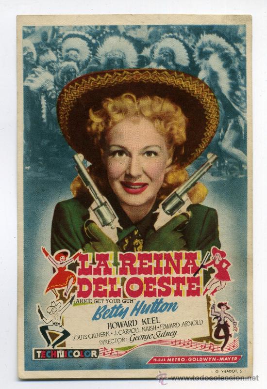Cine: LA REINA DEL OESTE, con Betty Hutton. - Foto 1