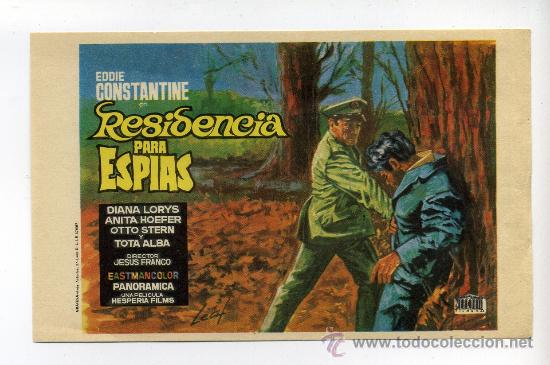 Cine: RESIDENCIA PARA ESPIAS, con Eddie Constantine. - Foto 1