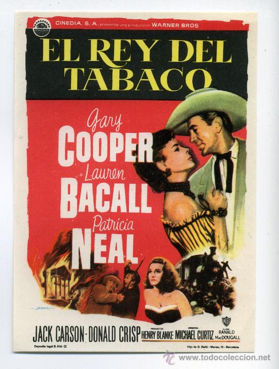 Cine: EL REY DEL TABACO, con Gary Cooper. - Foto 1