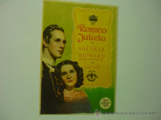 Cine: programa romeo y julieta .- norma shearer .- leslie howard - Foto 1