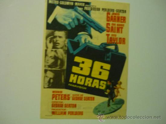 Cine: programa 36 horas. -james garner.- rod taylor publicidad - Foto 1