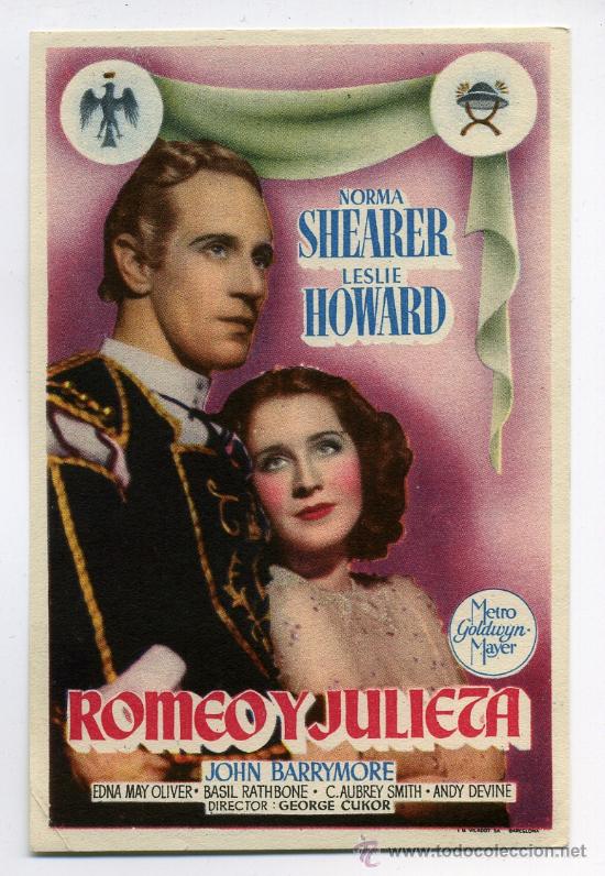 Cine: ROMEO Y JULIETA, con Norma Shearer.