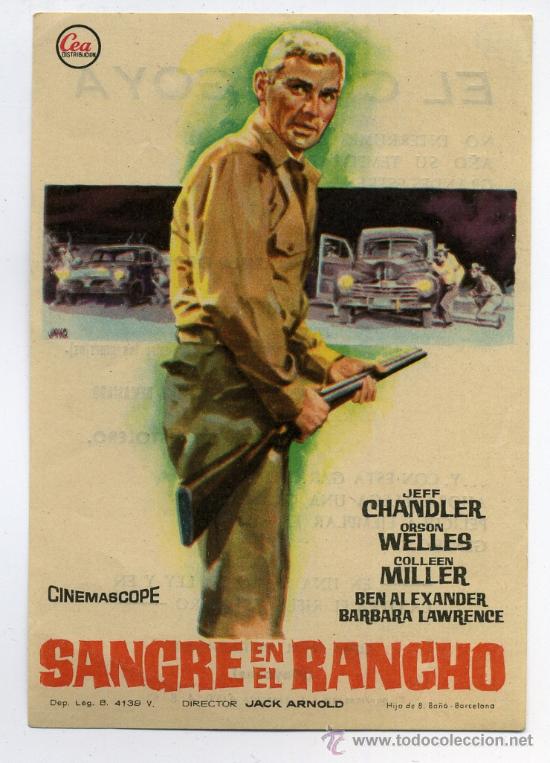 Cine: SANGRE EN EL RANCHO, con Jeff Chandler. - Foto 1