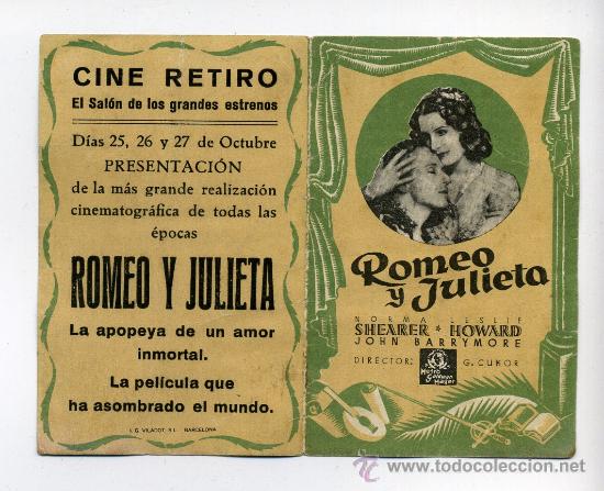 Cine: ROMEO Y JULIETA, con Norma Shearer.