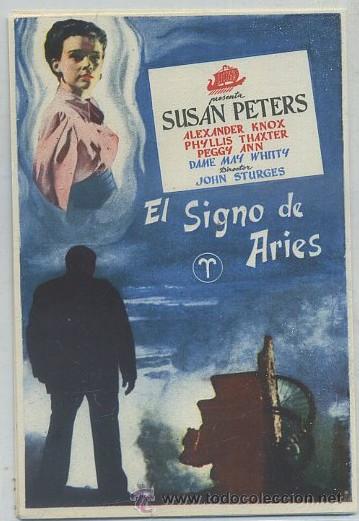 Cine: PROGRAMA DE CINE: EL SIGNO DE ARIES PC-2331 ,6 - Foto 1