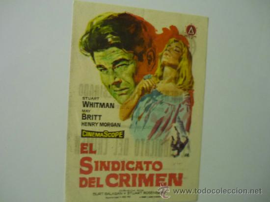 Cine: programa el sindicato del crimen .- stuart whitman - publicidad - Foto 1