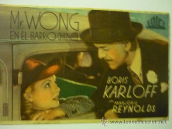 Cine: PROGRAMA MR.WONG EN EL BARRIO CHINO -BORIS KARLOFF - Foto 1